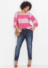 Comfort stretch boyfriend jeans, mid waist, bonprix