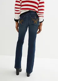 Mid waist stretch jeans, bootcut, bonprix