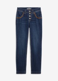 Mid waist stretch jeans, straight, bonprix