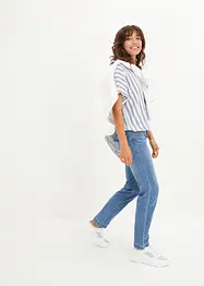 Mid waist stretch jeans, straight, bonprix