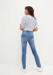 Mid waist stretch jeans, straight, bonprix