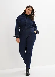 Straight jeans jumpsuit, cropped, John Baner JEANSWEAR