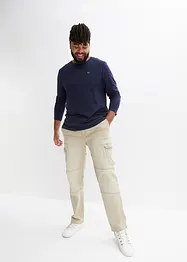 Regular fit cargo stretch jeans, straight, bonprix