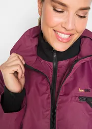 Lange outdoor jas met capuchon in layerlook, waterdicht, bonprix