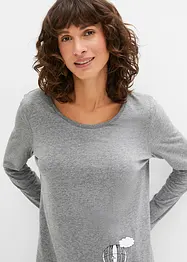 Kort nachthemd met lange mouwen, bonprix