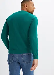 Fijn gebreide trui met V-hals, bonprix