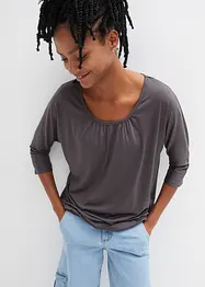 Oversized shirt in een viscosemix, bonprix