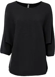 Geribde oversized trui van viscosemix, bonprix