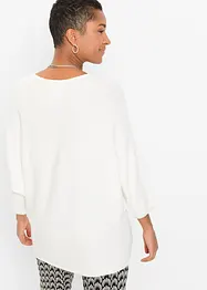 Geribde oversized trui van viscosemix, bonprix