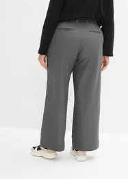 Wijde bandplooibroek met high waist comfortband, bonprix