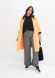 Wijde bandplooibroek met high waist comfortband, bonprix