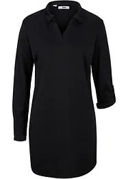 Punto di roma polo longshirt met zijsplitten, bonprix