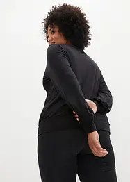 Sportshirt met TENCEL™ lyocell en brede boord, loose fit, bonprix