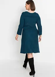 Gebreide jurk met ajourpatroon, bonprix