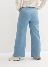 Wide leg jeans met high waist en comfortband, bonprix