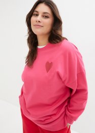 Comfy sweater met zijsplitten van biologisch katoen, bpc bonprix collection