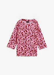 Shirt met ronde hals, 3/4 mouw, bonprix