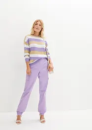 Cargo broek met stretch van katoen, bonprix