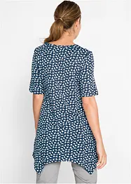Puntig toelopend shirt, halflange mouw van een zachte viscosemix, bonprix