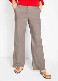 Geweven broek van linnen-katoenmix, bonprix