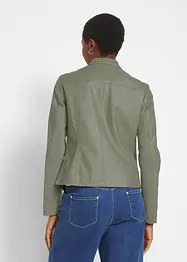 Imitatieleren jas van pure viscose, bonprix