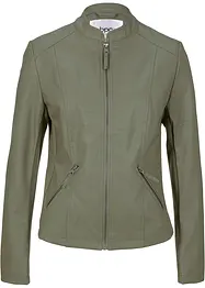 Imitatieleren jas van pure viscose, bonprix