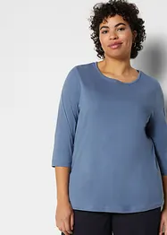 Longsleeve met ronde hals (set van 5), 3/4 mouw, bonprix