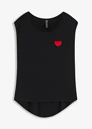 High-low shirt van soepel vallende viscosemix, bonprix