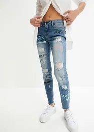 Skinny jeans met mid waist, bonprix