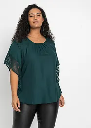 Blouse met kanten details, bonprix