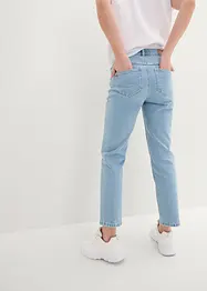 Cropped mid waist jeans, straight, bonprix