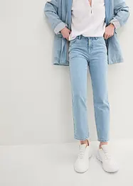 Cropped mid waist jeans, straight, bonprix