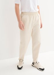 Cropped broek met linnen en high waist comfortband, bpc bonprix collection