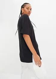 Longshirt met V-hals en vleermuismouwen, bonprix