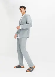 Slim fit pak met linnen (2-dlg.): colbert en broek, bonprix