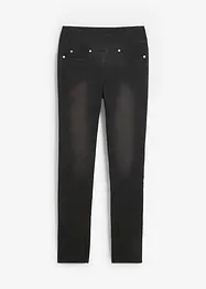 Slim jeans met mid waist, cropped, bonprix