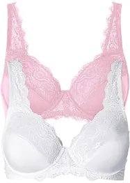 Beugel bh met sierlijk kant (set van 2), bonprix