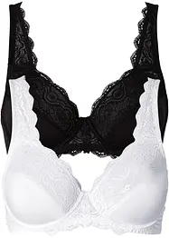 Beugel bh met sierlijk kant (set van 2), bonprix