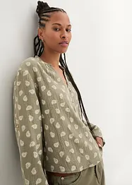 Oversized blouse van luchtige mousseline, bonprix