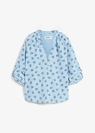 Oversized blouse van luchtige mousseline, bonprix