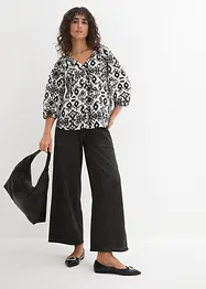 Gedessineerde blouse van katoen, bonprix