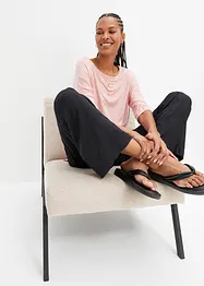 Boxy shirt met boothals, halflange mouw, bonprix