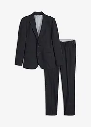Pak met linnen, slim fit (2-dlg.), bonprix