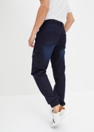 Regular fit jogging jeans met cargozakken, straight, RAINBOW