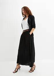 Maxi rok met riem (2-dlg. set), bonprix