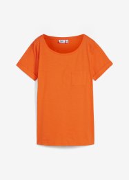 Slub T-shirt van biologisch katoen met borstzakje, bpc bonprix collection