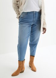 High waist barrel jeans, cropped, John Baner JEANSWEAR