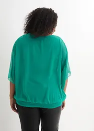 Chiffon blouse met ondershirt, bonprix