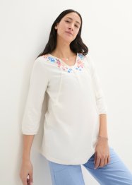 Zwangerschapsshirt / voedingsshirt met kwastjes en bloemenprint, bpc bonprix collection