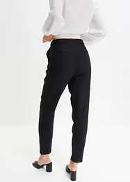 Cropped high waist broek in een linnen-viscosemix, bonprix